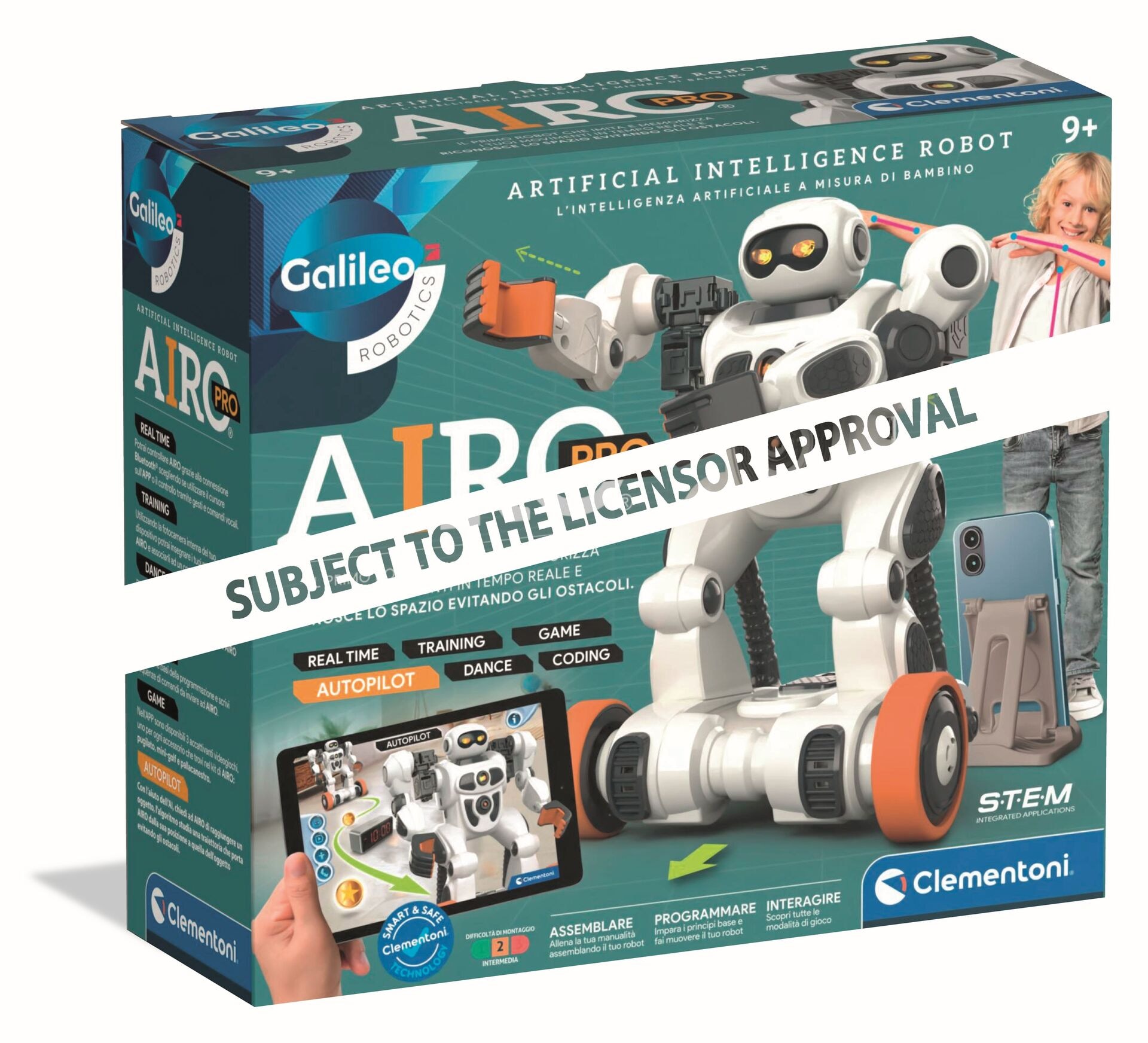 Galileo AIRO - Artificial Intelligence Roboter 2.0 - Clementoni GmbH - CLEMENTONI 59473 Produktfoto - Clementoni GmbH - Galileo AIRO - Artificial Intelligence Roboter 2.0 - Modell CLEMENTONI 59473