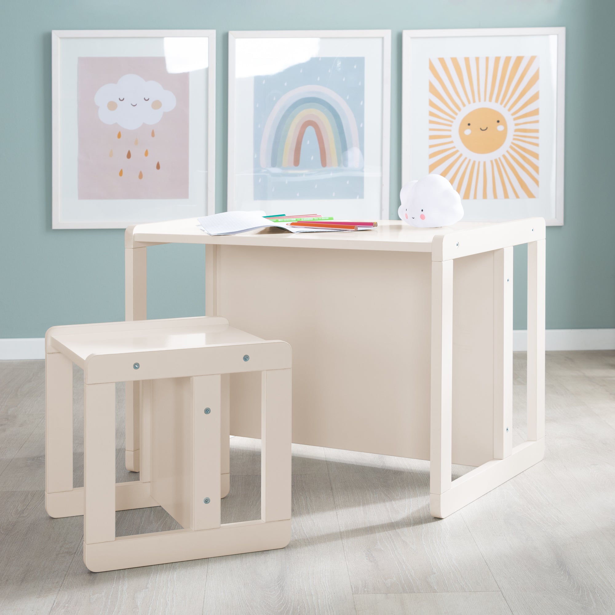 Roba 450004CM Kindersitzgruppe 3in1 Cashmere – Spielmöbel - Bild 7 Roba 450004CM Kindersitzgruppe 3in1 Cashmere – Spielmöbel - Produktbild 7