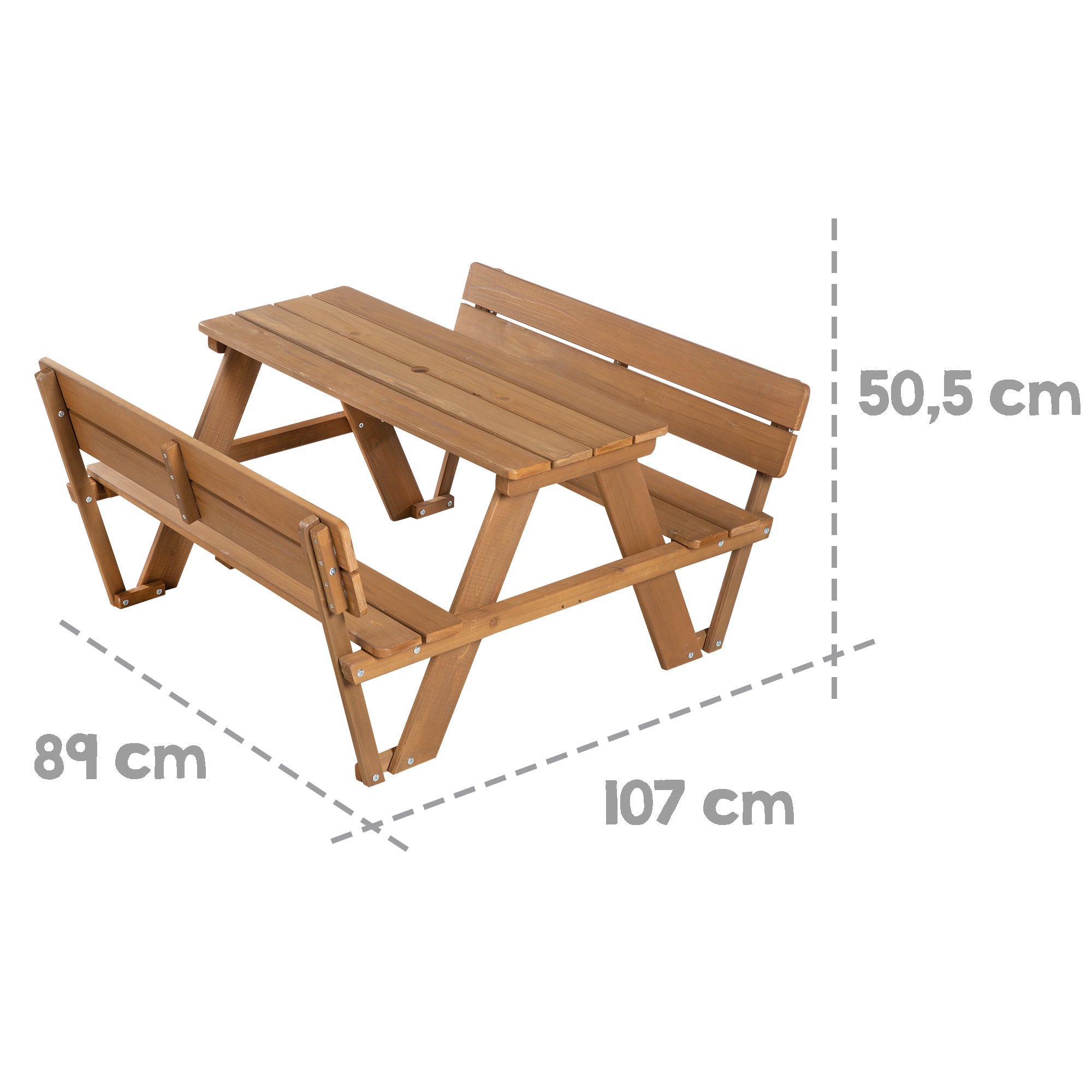 Roba 456007TE Kindersitzgruppe Outdoor+, Lehne teakholz farben – Outdoor + - Bild 3 Roba 456007TE Kindersitzgruppe Outdoor+, Lehne teakholz farben – Outdoor + - Produktbild 3