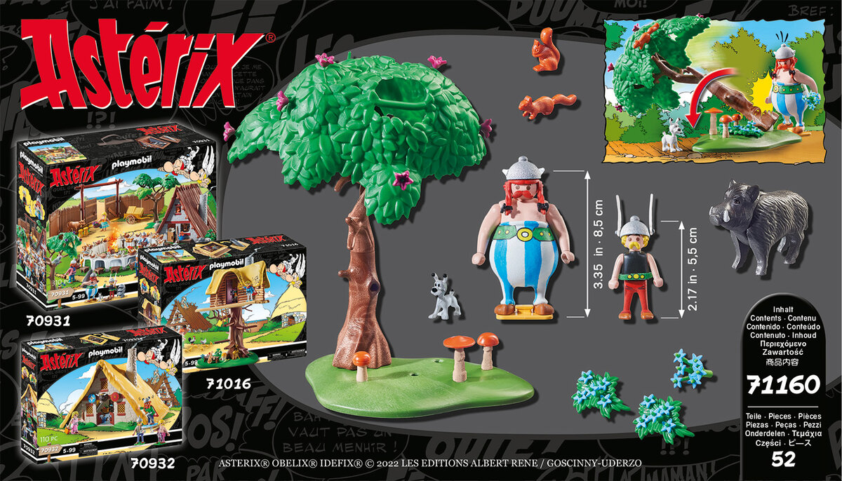 PLAYMOBIL 71160 Asterix: Wildschweinjagd Person, Comics, Veröffentlichung, Säugetier, Schwein