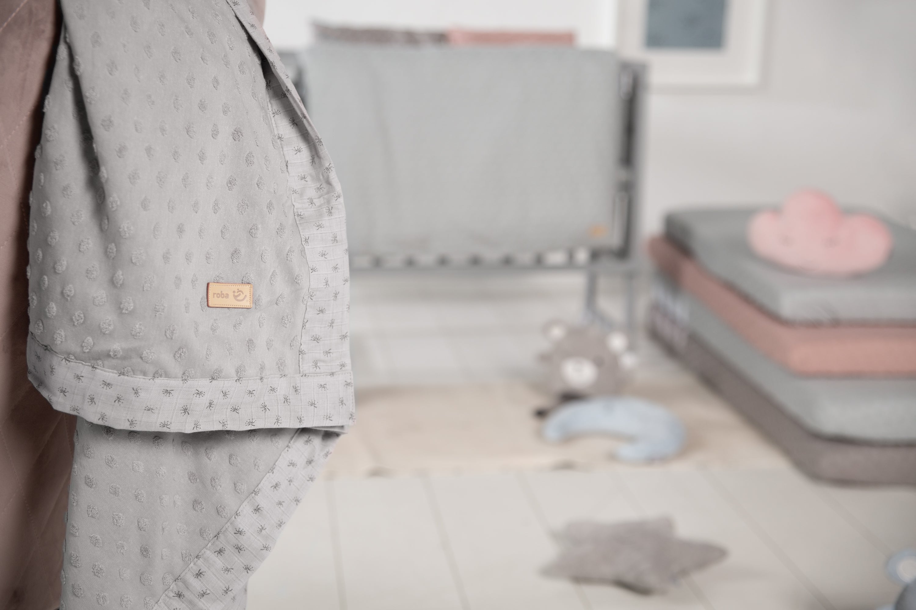 Roba 306111G227 Babydecke Lil Planet grau hellgrau – Heim Textilien - Produktbild 8