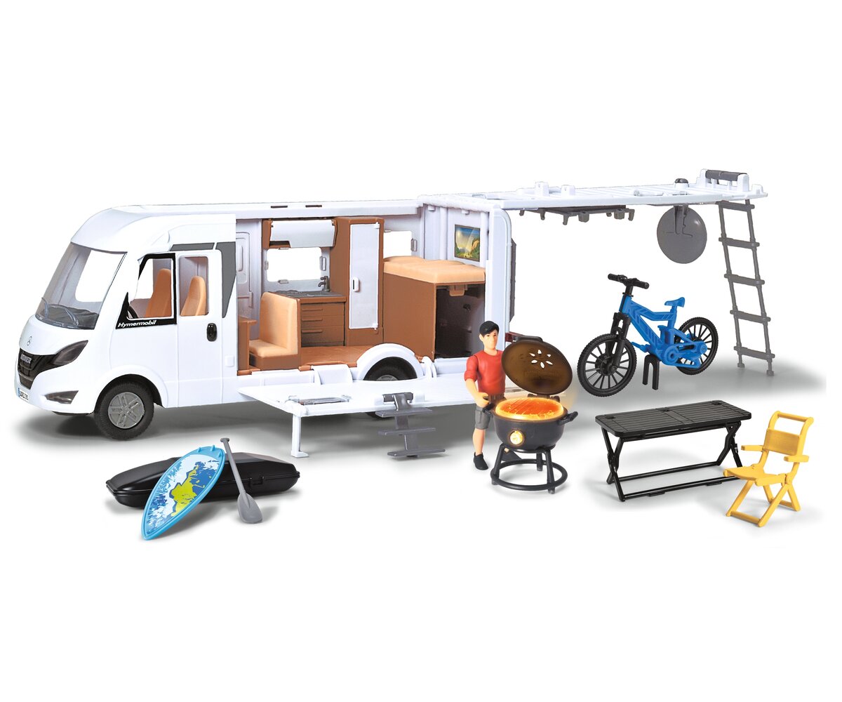 Wohnwagen, Lieferwagen, Rad, Fahrrad, Person