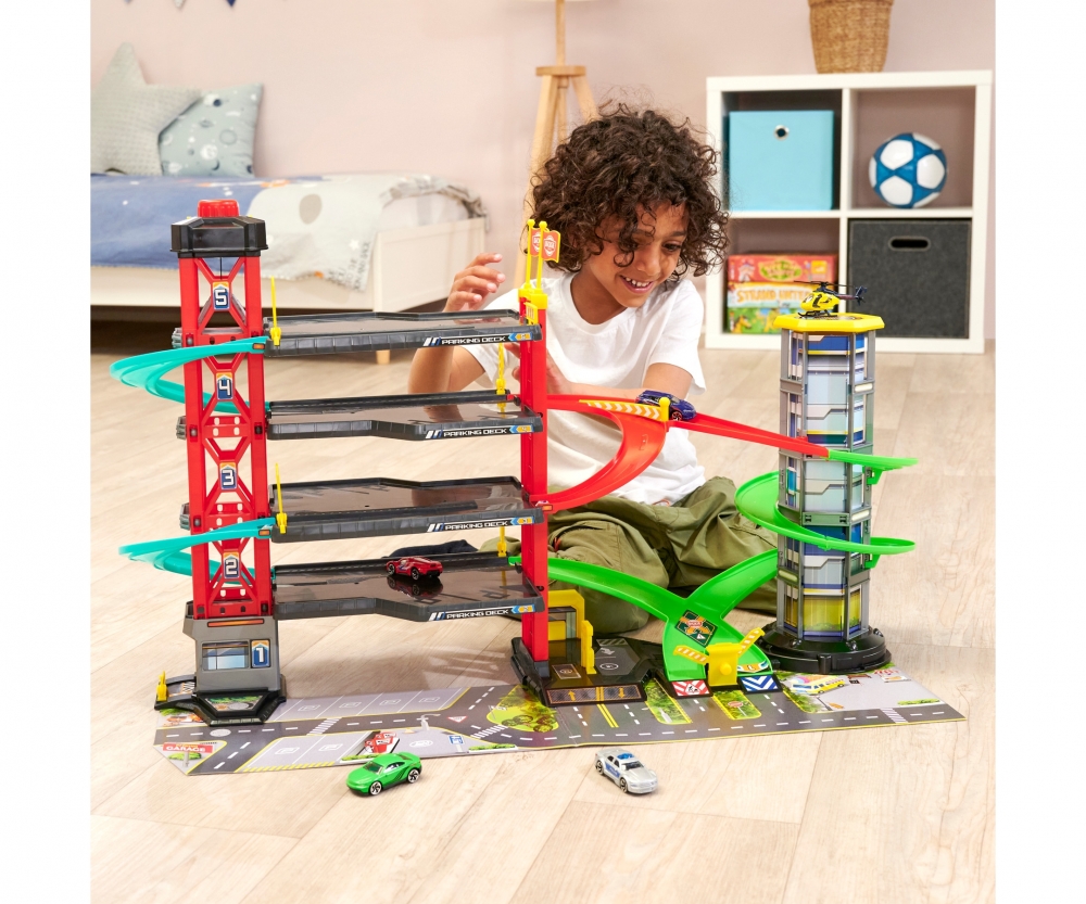 Dickie Toys Parkgarage 10005190 Person, Fußball, Sport