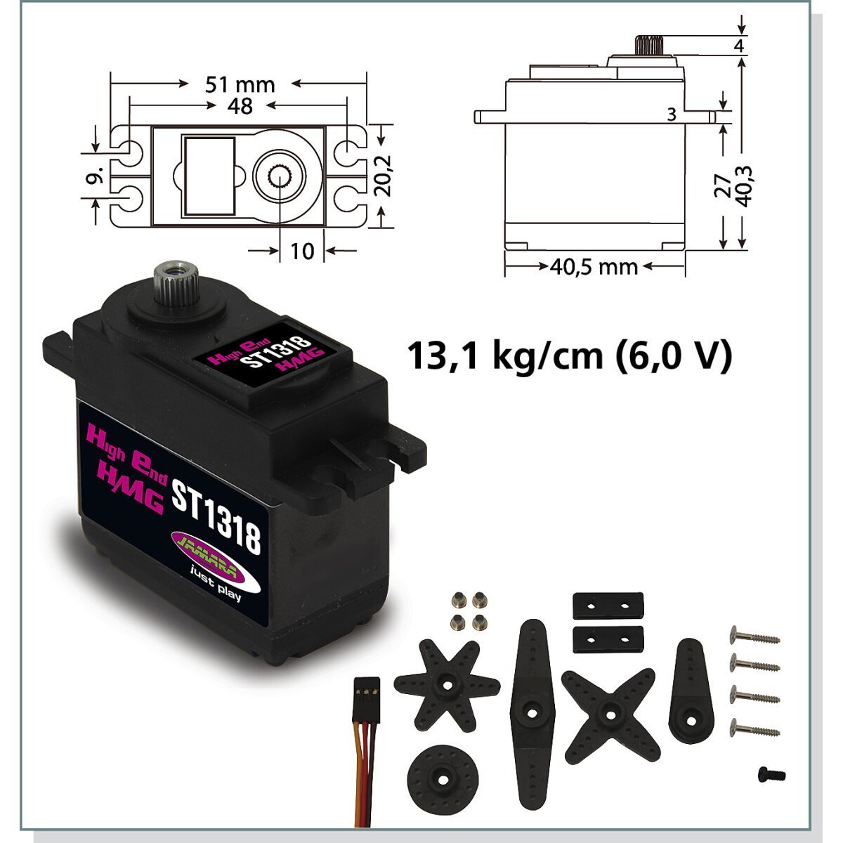 JAMARA Servo High End ST1318HMG JAMARA Servo High End ST1318HMG
