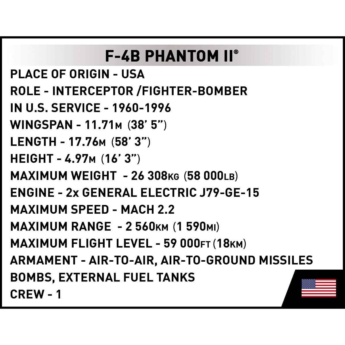 COBI 5897 - F-4 Phantom II - USS MIDWAY - Bild 13 COBI 5897 - F-4 Phantom II - USS MIDWAY - Bild 13