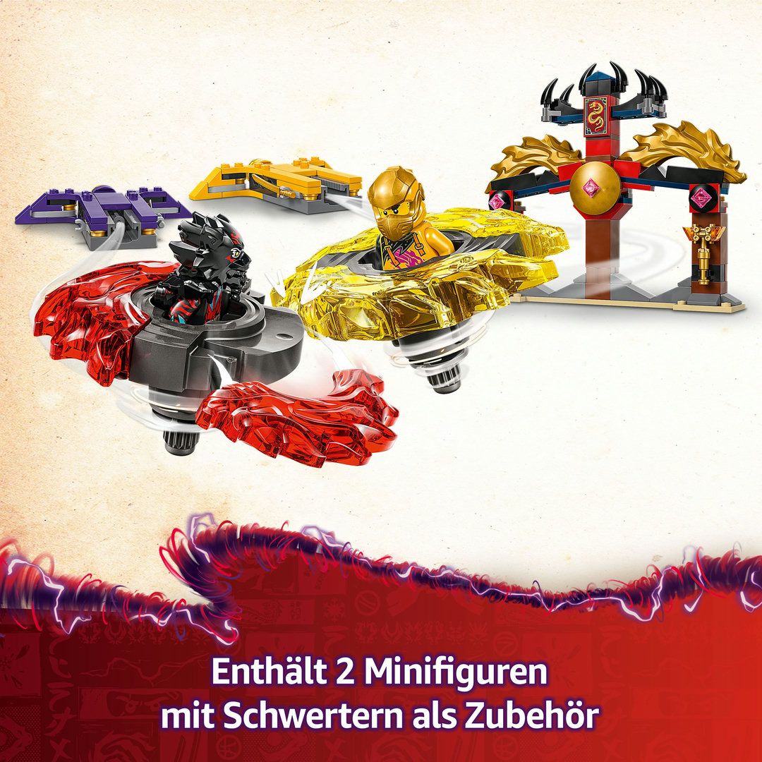 LEGO® NINJAGO® Drachen-Spinjitzu Battle Pack 71826 Werbung, Plakat, Person, Spielzeug