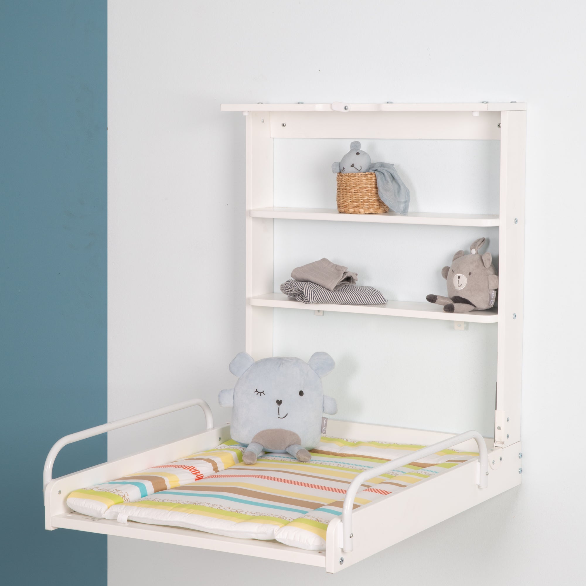 Roba 26015WV97 Wandwickelregal Dschungelbaby weiß – Wickeln & Baden - Bild 2 Roba 26015WV97 Wandwickelregal Dschungelbaby weiß – Wickeln & Baden - Produktbild 2