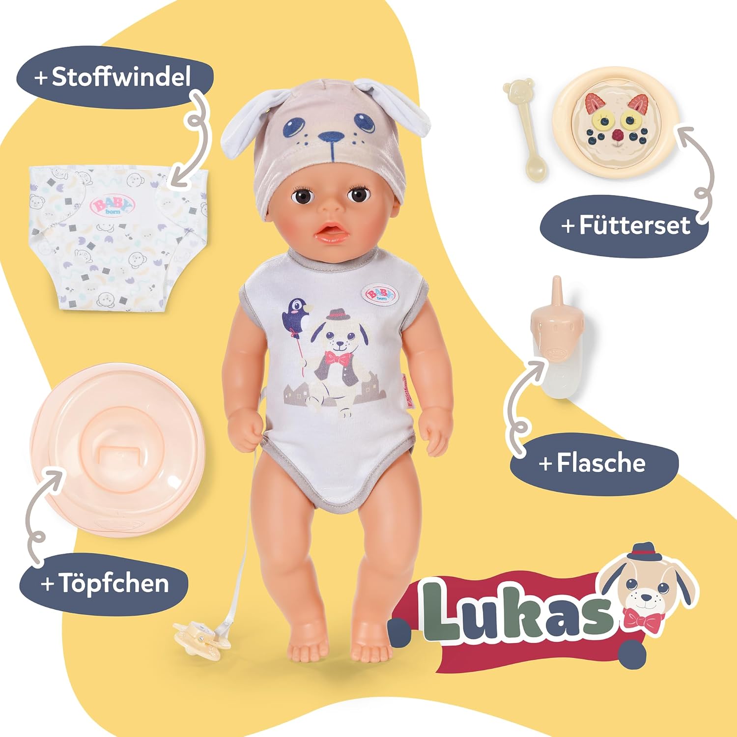 BABY born® Lukas Hund 36cm