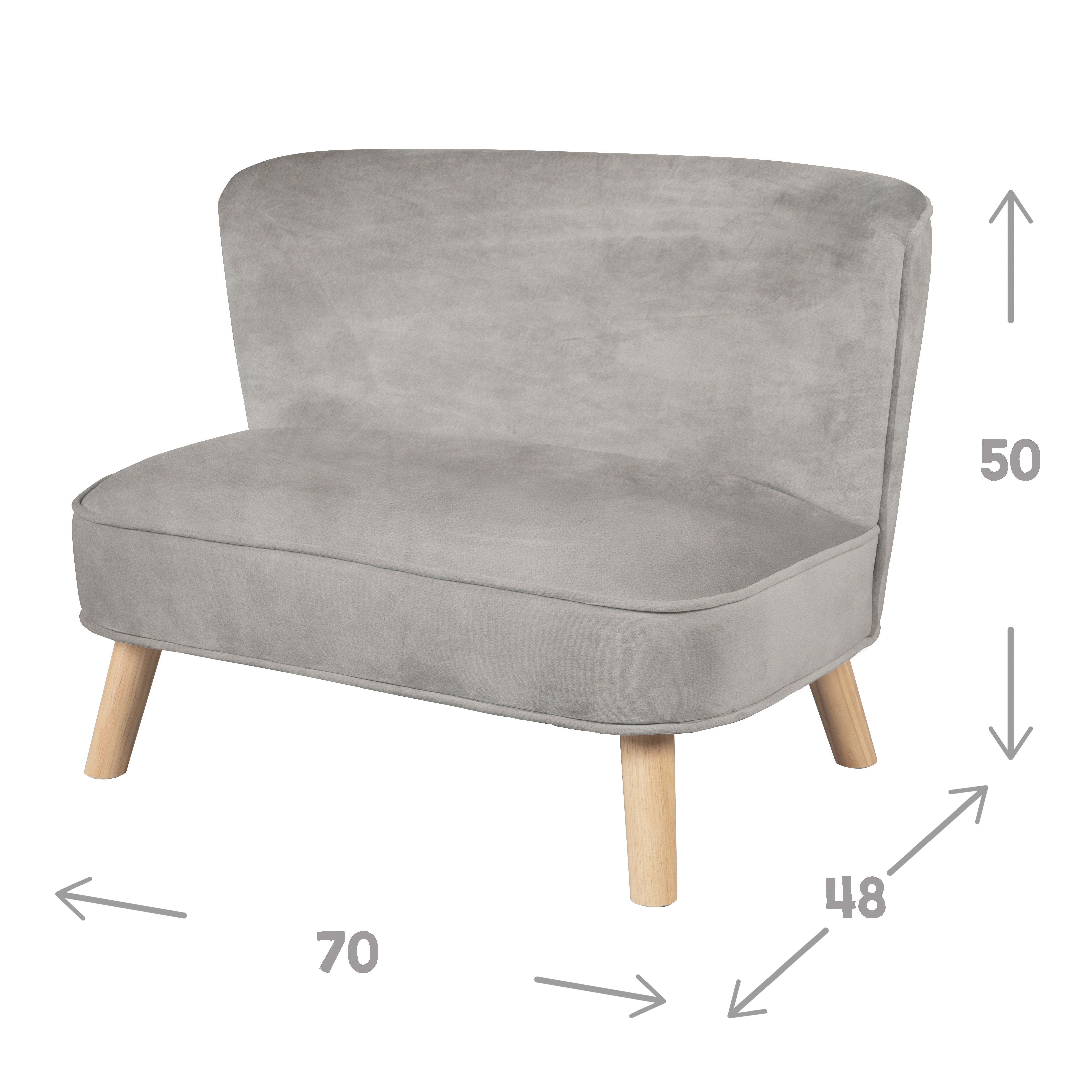 Roba 230S07M3 Lil Sofa Set groß roba Style grau – Spielmöbel - Bild 7 Roba 230S07M3 Lil Sofa Set groß roba Style grau – Spielmöbel - Produktbild 7