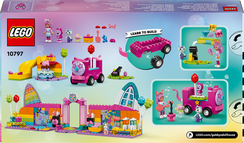 LEGO 10797 Gabbys Puppenhaus Gabbys Partyraum Spielzeug, Maschine, Rad, Person