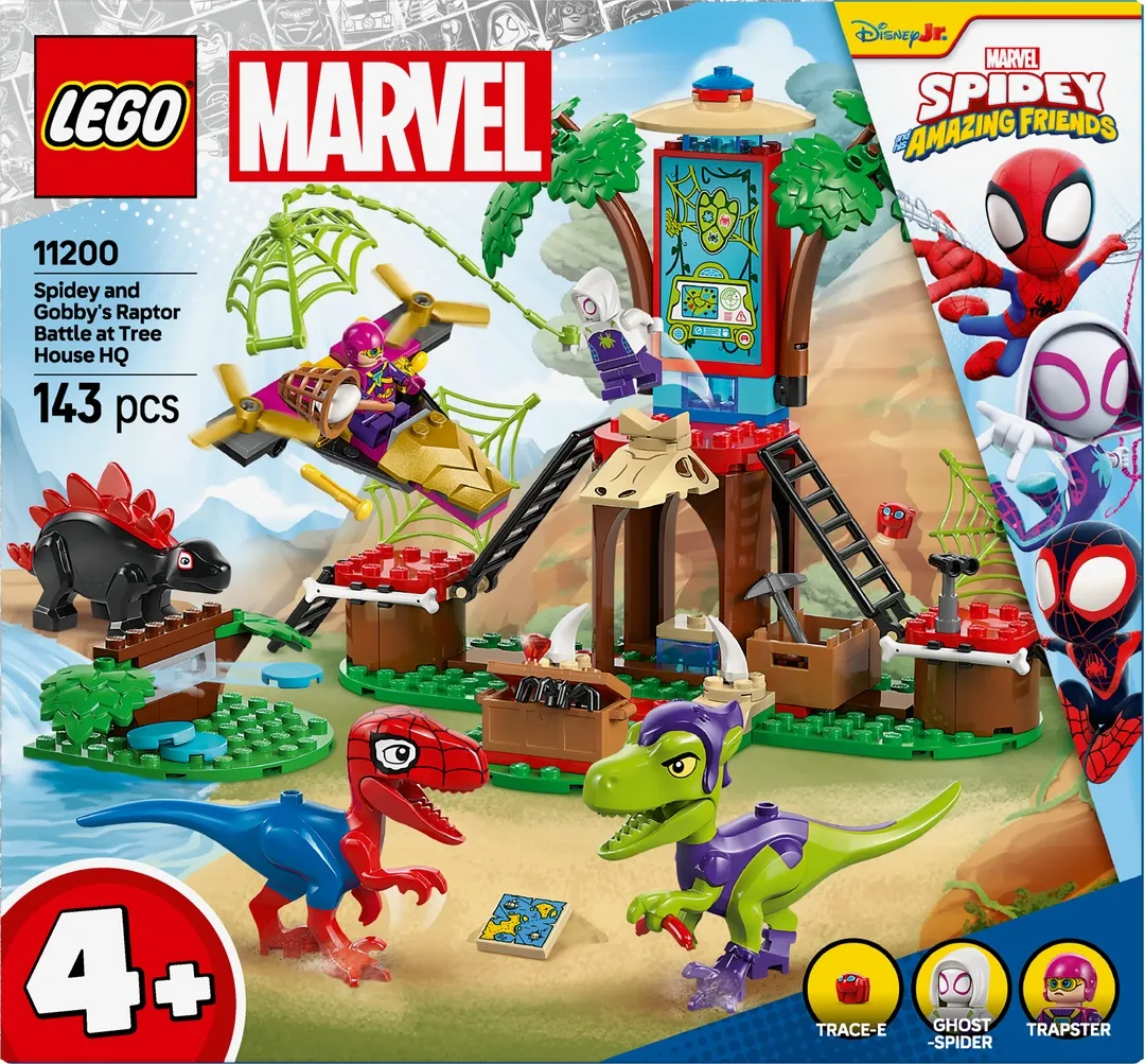 LEGO® Spidey und seine Superfreunde 11200 Showdown am Baumhaus: Spidey-Rex vs. Gobby-Raptor LEGO® Spidey und seine Superfreunde 11200 Showdown am Baumhaus: Spidey-Rex vs. Gobby-Raptor