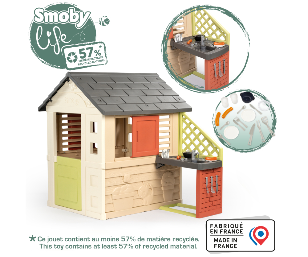 Smoby Smoby Life Spielhaus Natur mit Küche