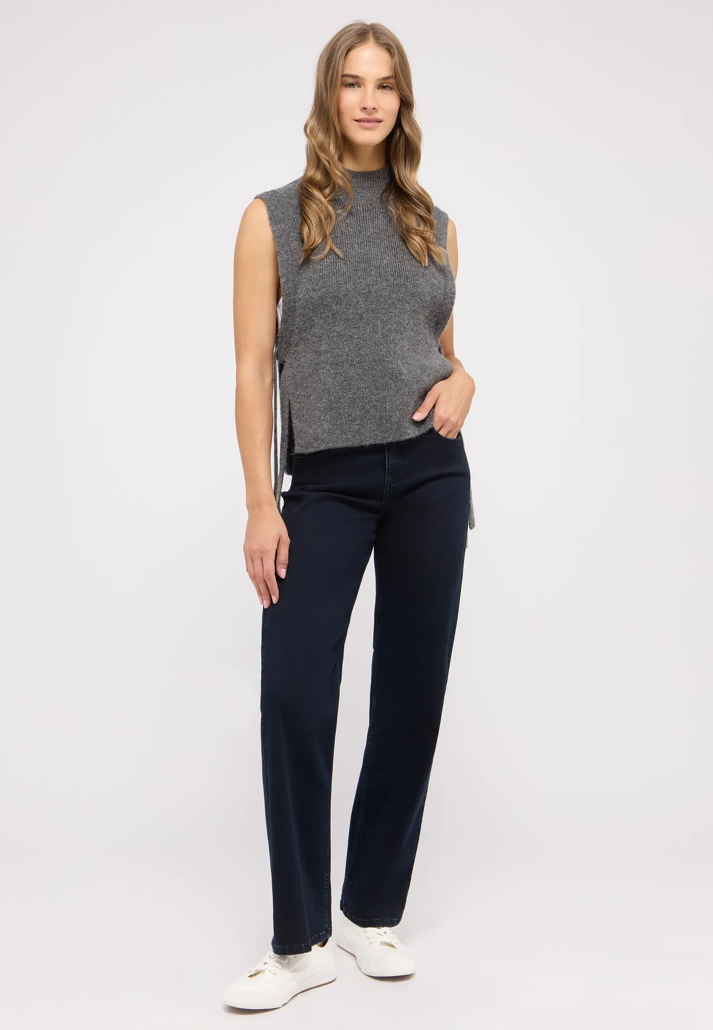 ANGELS 346290030 Damen Jeans Lara Wide Leg - Dunkelblau GR. 36