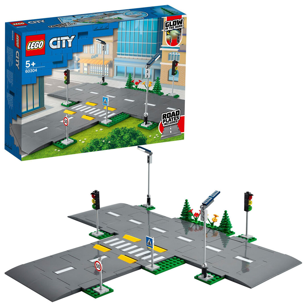 LEGO® City Straßenkreuzung mit Ampeln 60304 Kreuzung, Straße, Nachbarschaft, Stadt