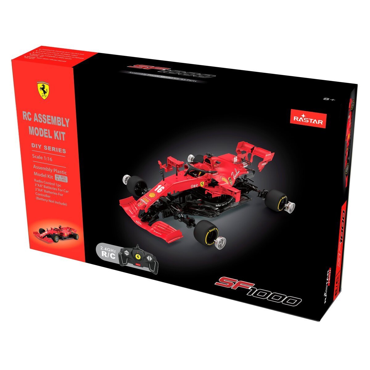 JAMARA Ferrari SF 1000 1:16 rot 2,4GHz Bausatz ab 8 Jahren