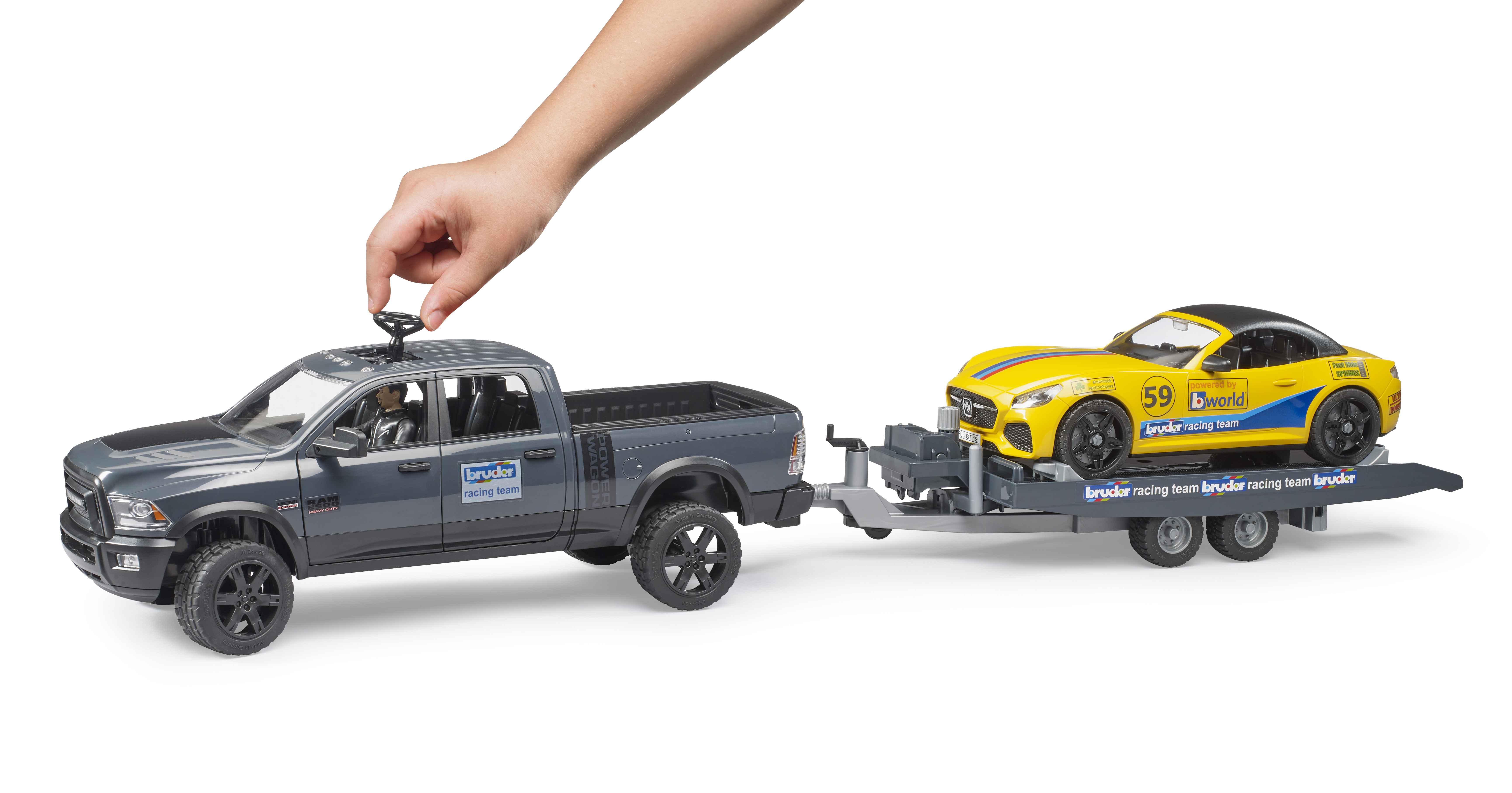 BRUDER 02504 - RAM 2500 Power Wagon und Roadster Bruder Racing Team - Bild 4