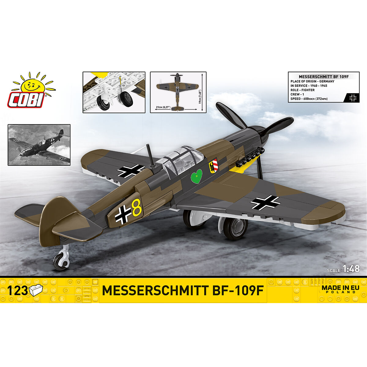 COBI 5873 - Messerschmitt BF-109F - Bild 4 COBI 5873 - Messerschmitt BF-109F - Bild 4