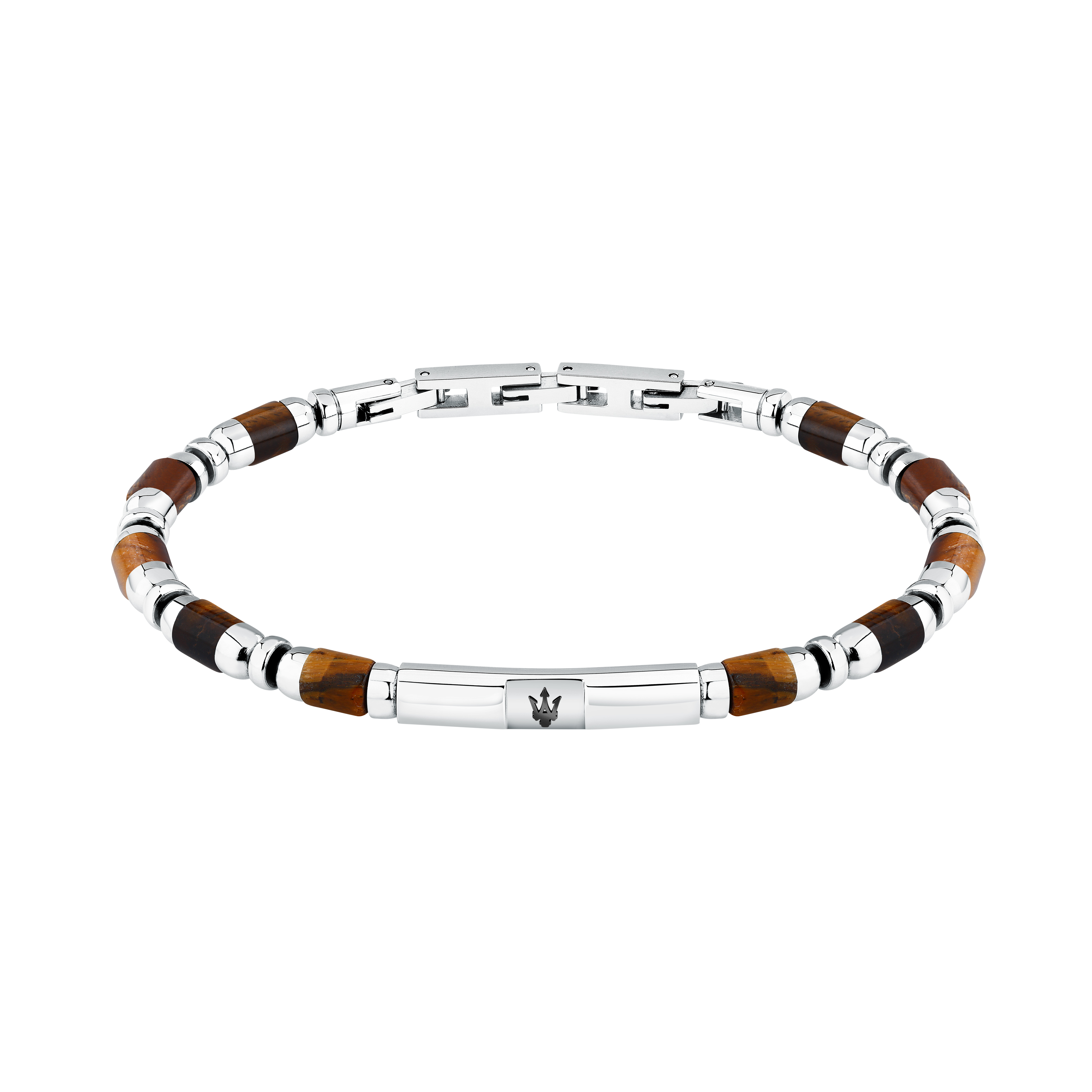 Maserati Armband Herren Black tiger eye 19+3cm Maserati Armband Herren Black tiger eye 19+3cm