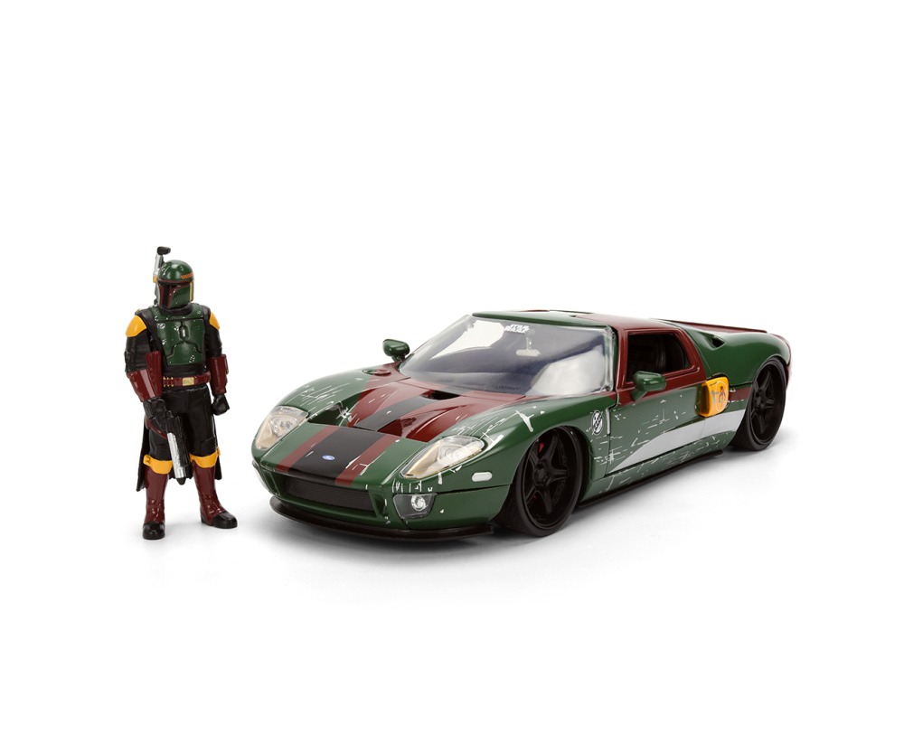 Jada Star Wars Boba Fett 2005 Ford GT 1:24