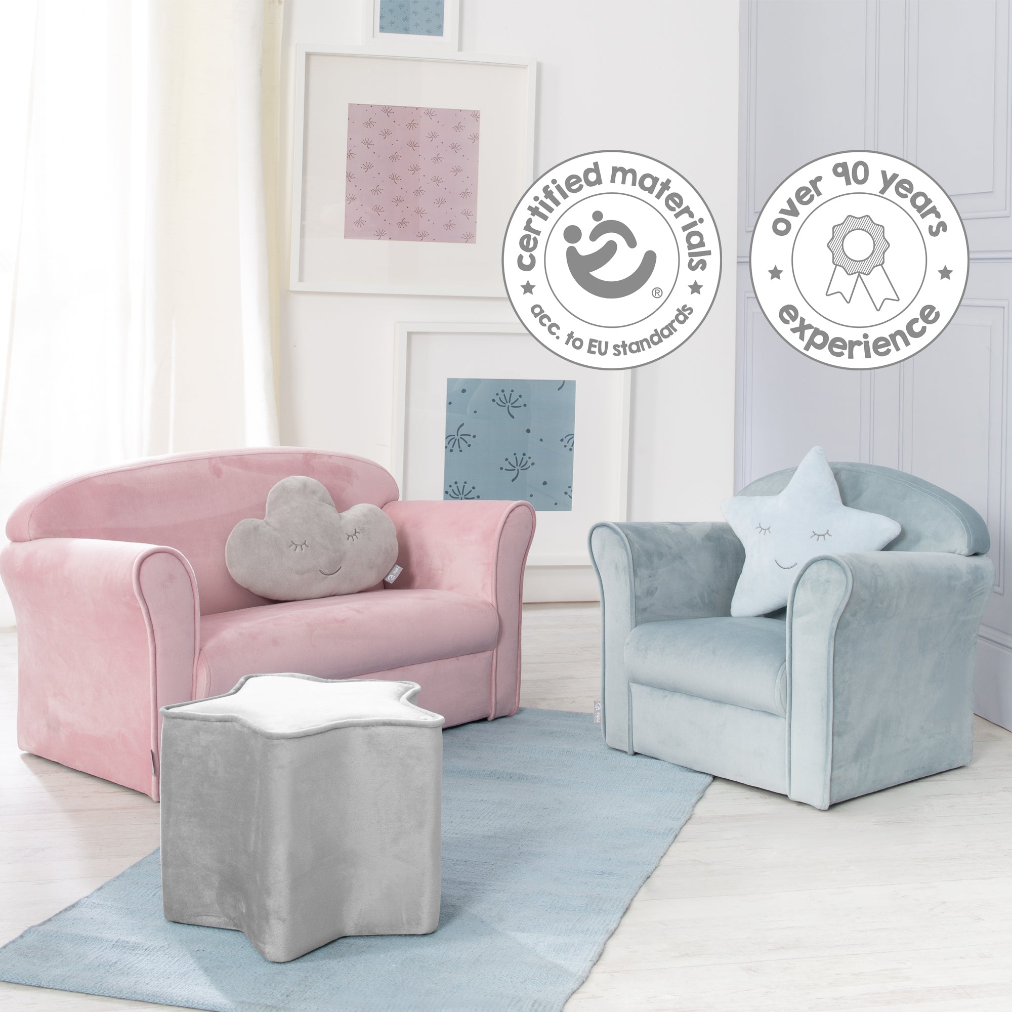 Roba 450111MA Kindersofa mauve – Spielmöbel - Bild 9 Roba 450111MA Kindersofa mauve – Spielmöbel - Produktbild 9