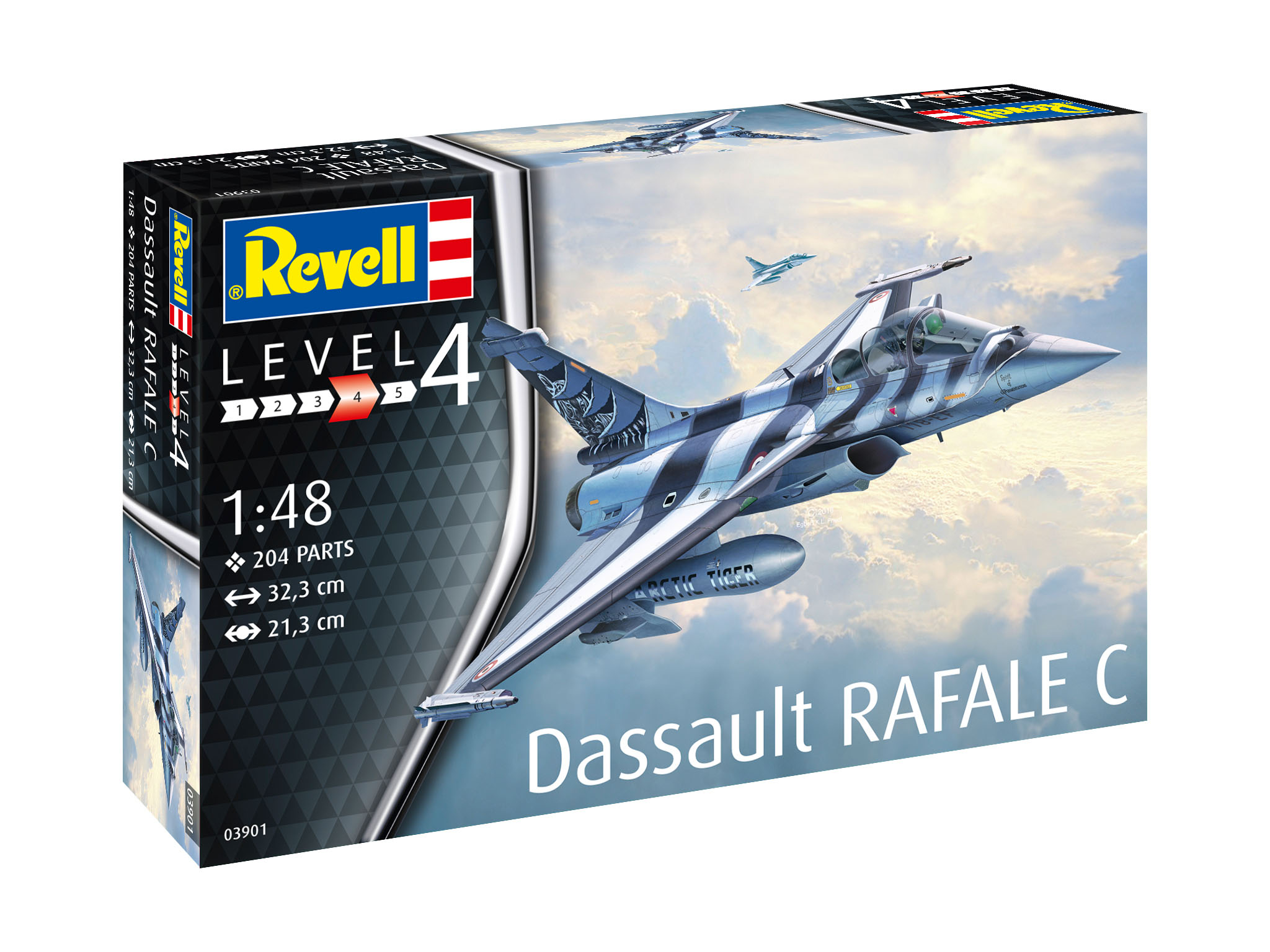 Revell 03901 Dassault Aviation Rafale C Modellbausatz Flugzeug, Jet, Kampfflugzeug, Bomber