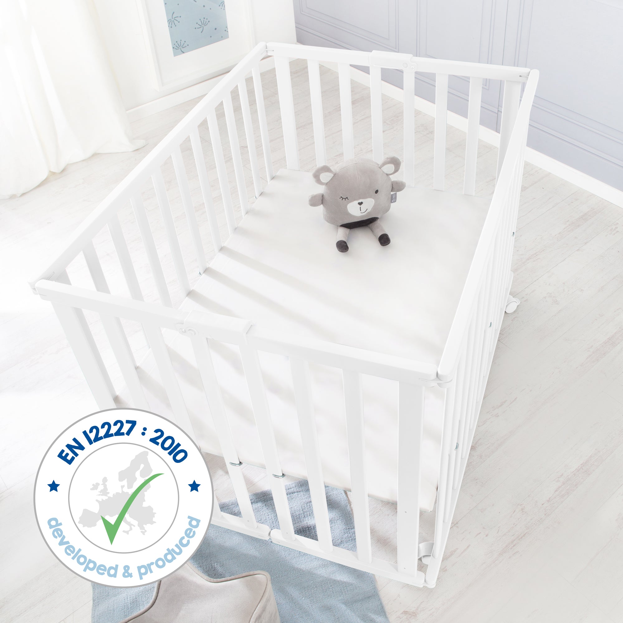 Roba 202703WE klappbares Laufgitter weiß - Produktbild 11