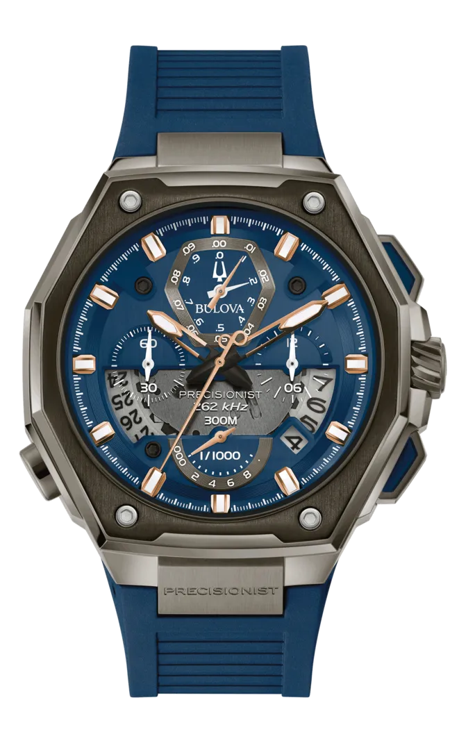 BULOVA 98B357 Uhr Precisionist Herren Blau