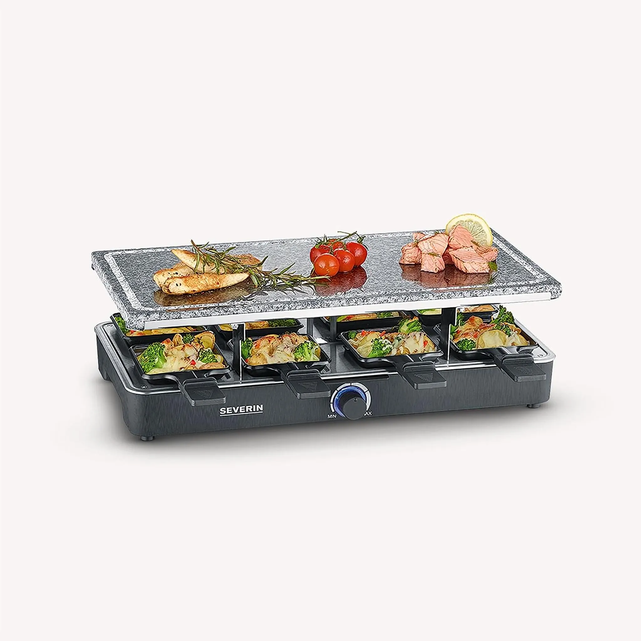 SEVERIN Raclette-Partygrill RG 2378 mit Naturgrillstein
