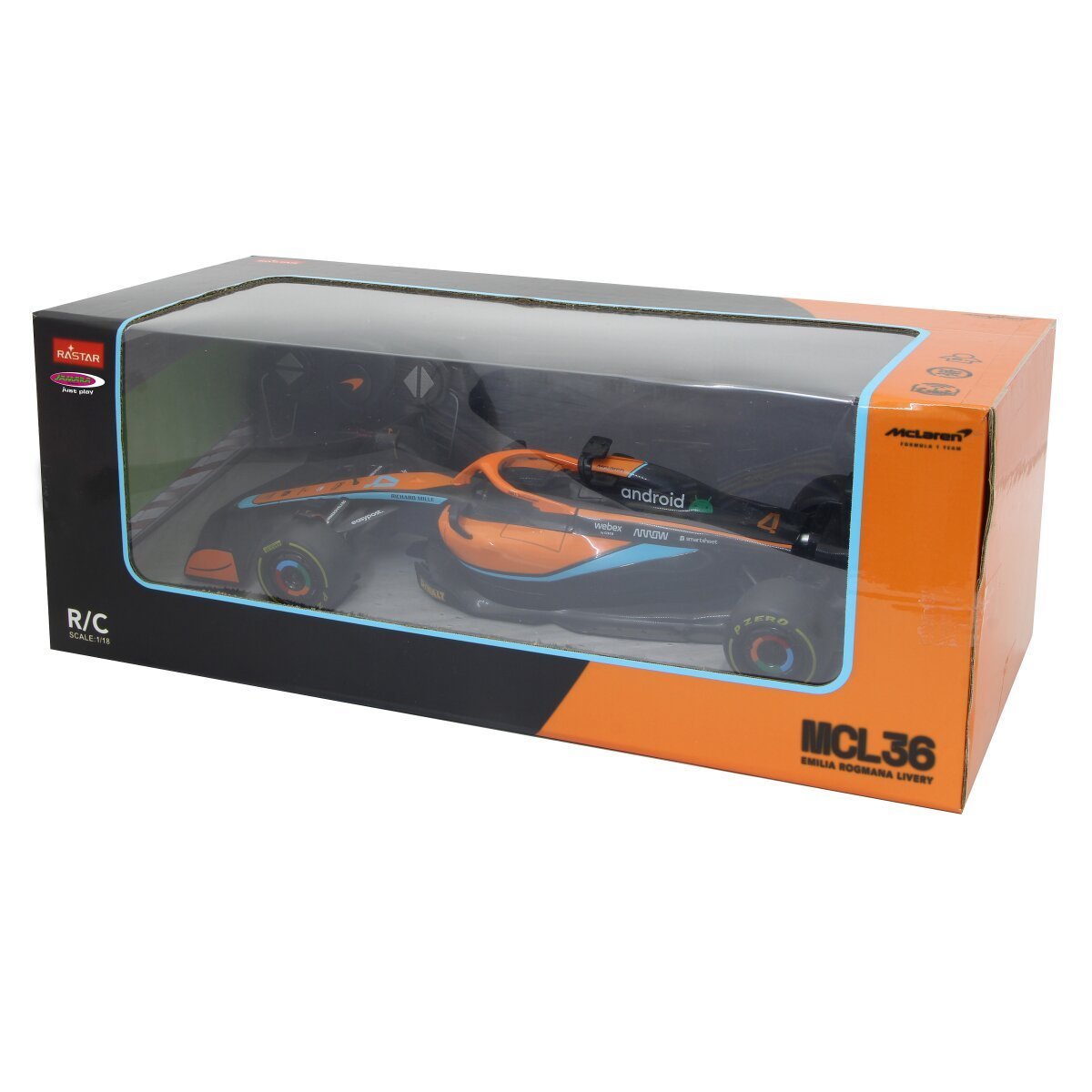 JAMARA McLaren MCL36 1:18 orange 2,4GHz ab 6 Jahren