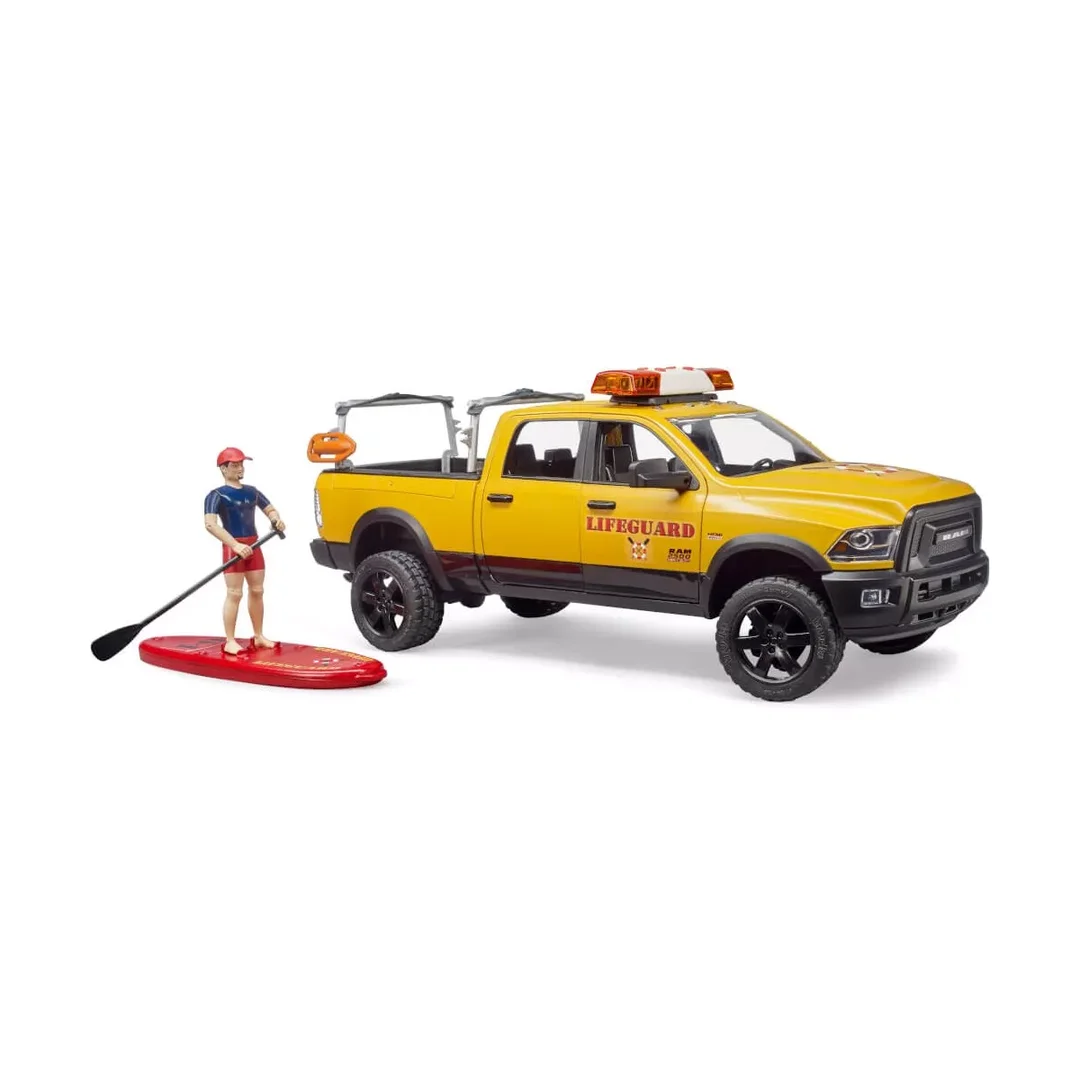 Bruder 02506 Ram 2500 Power Wagon Life Guard Mit Figur, \nStand Up Paddle Und Light & Sound Modul Bruder, 02506, Ram, 2500, Power, Wagon, Life, Guard, Mit, Figur, \nStand, Up, Paddle, Und, Light, &, Sound, Modul