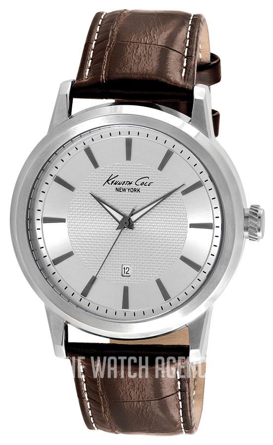 Kenneth Cole Classic Herrenuhr Silber Braun Kenneth Cole Classic Herrenuhr Silber Braun