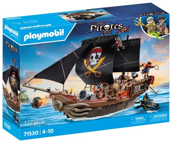 PLAYMOBIL 71530 Großes Piratenschiff Person, Helm, Pirat, Fußball, Sport