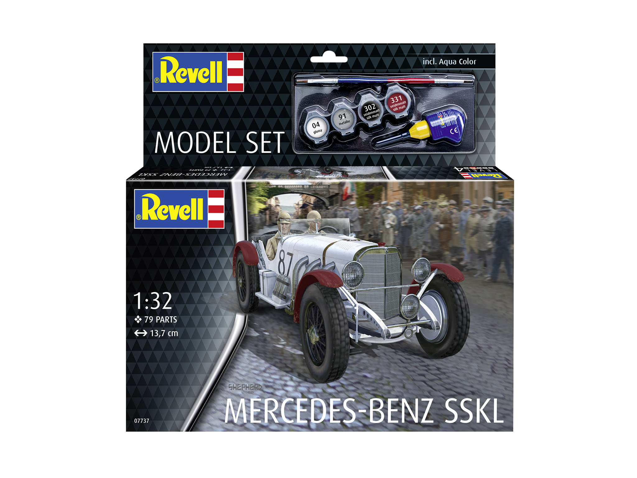 Revell 67737 Model Set Mercedes-Benz SSKL Auto, Sprach, Rad, Modell T, Leichtmetallfelge