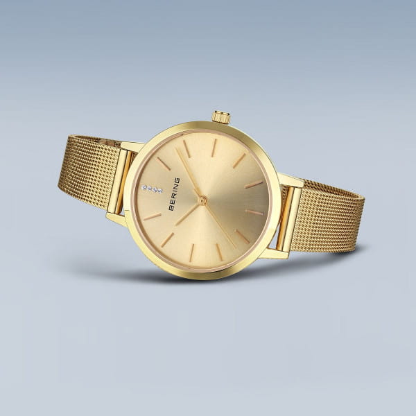Bering 13434-333 Damenuhr, Milanaise, Gold Bering 13434-333 Damenuhr, Milanaise, Gold