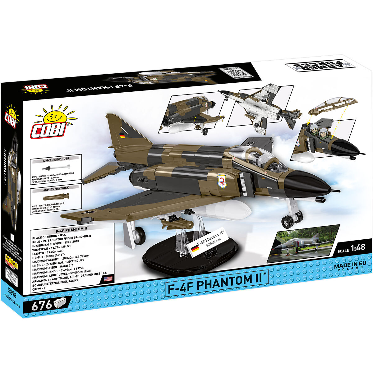 COBI 5898 - F-4F Phantom II™ SCALE 1:48 - Bild 2