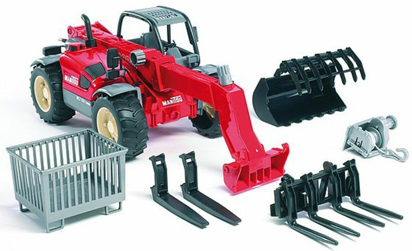 Bruder 02347 Pöttinger Vitasem 302ADD Kreiselegge-Sämaschine Krippe, Mobiliar, Bett für Säuglinge