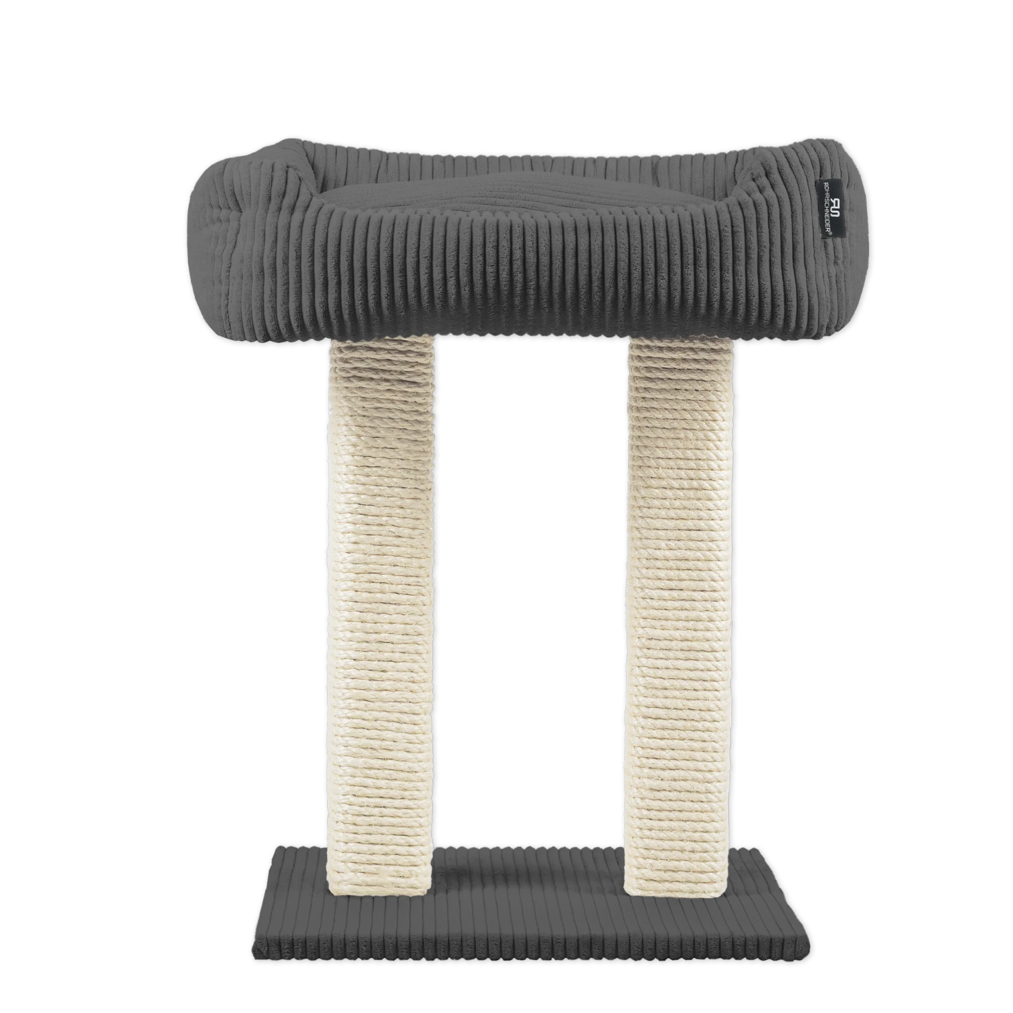 Rohrschneider RS 22377 Katzenbaum Kuschelsofa 2xStamm – Kratz- und Liegeelement