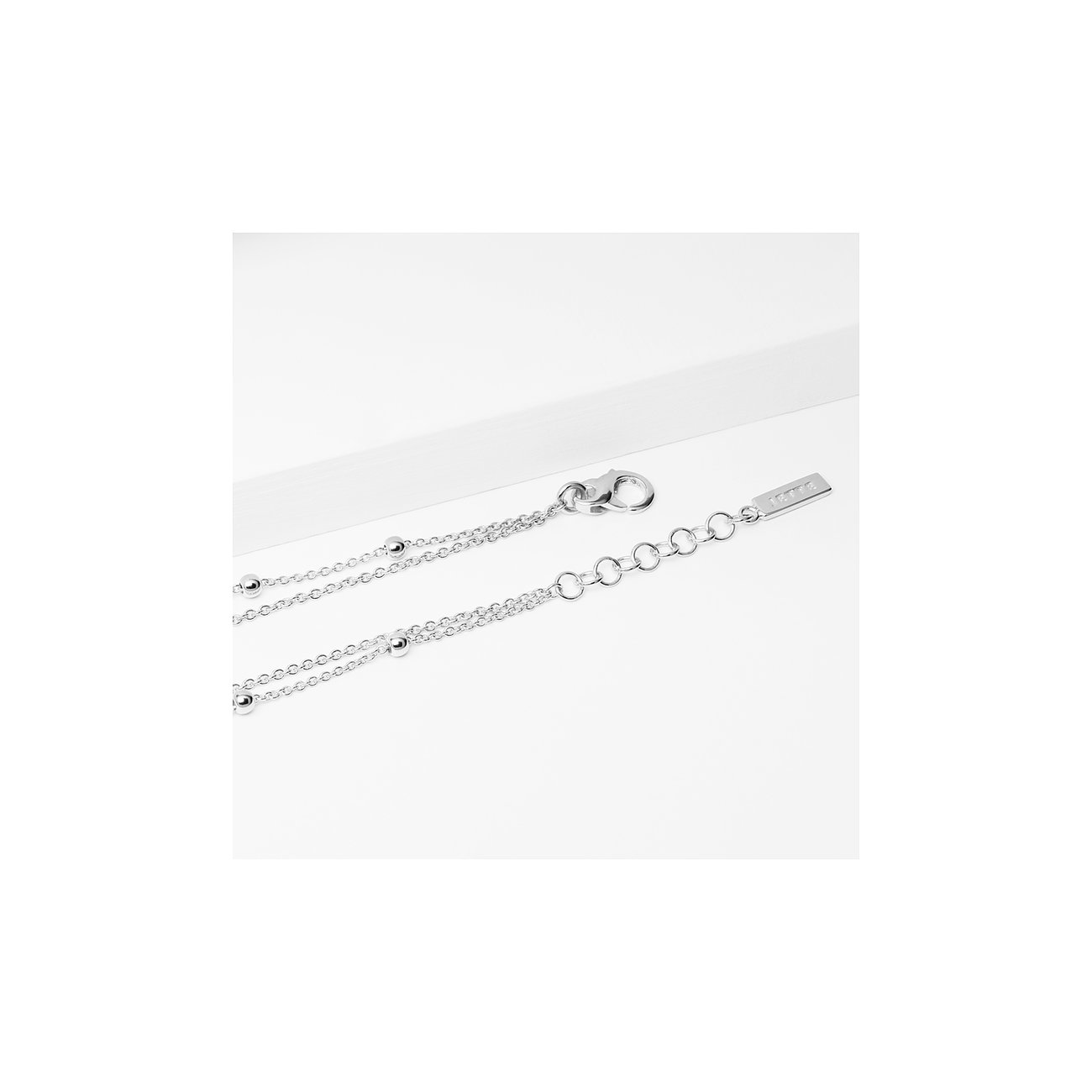 JETTE S.88601688 KETTE M. PERLENANHÄNGER, SILBER, 45CM