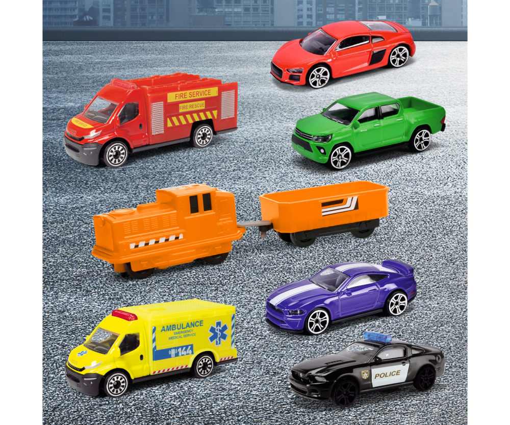 Majorette Super City Garage + 6 Vehicles Majorette Super City Garage + 6 Vehicles