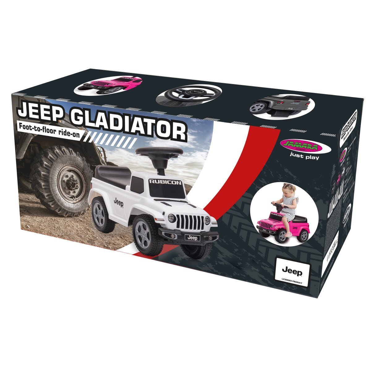 JAMARA Rutscher Jeep® Gladiator weiß ab 12 Monaten JAMARA Rutscher Jeep® Gladiator weiß ab 12 Monaten