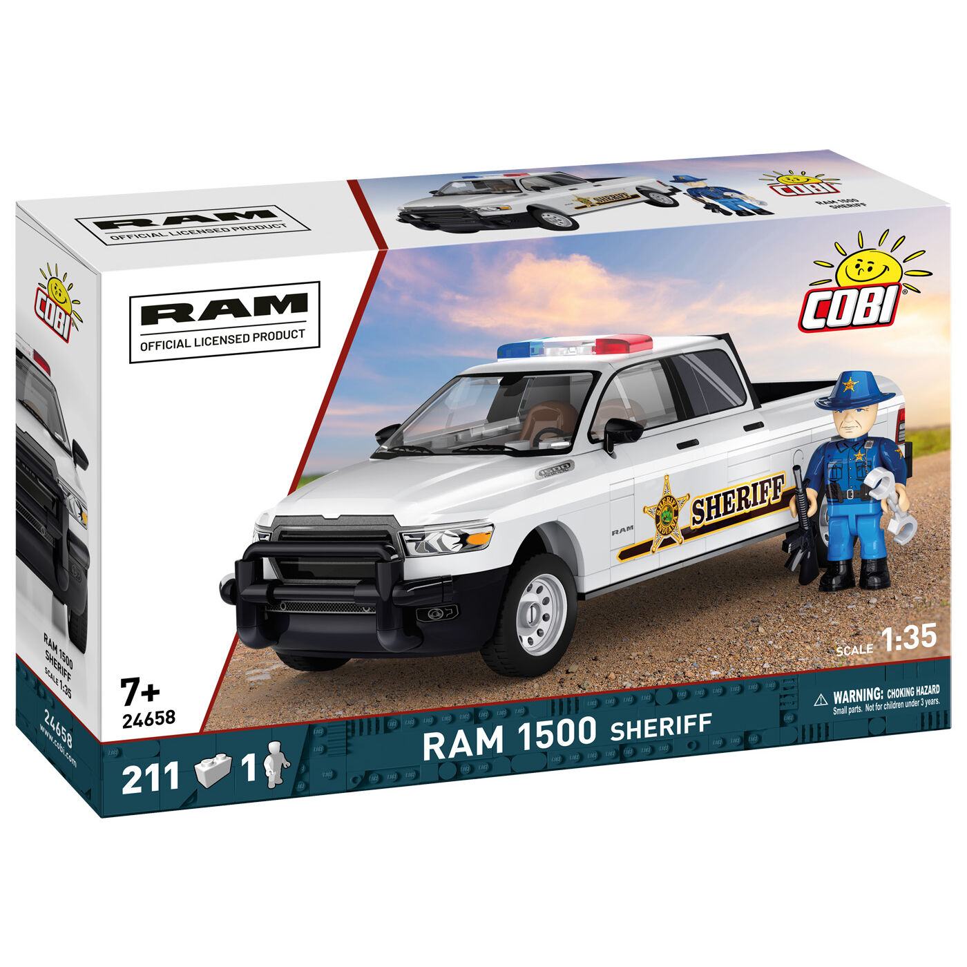 COBI 24658 - RAM 1500 Sheriff Maßstabb 1:35) COBI 24658 - RAM 1500 Sheriff Maßstabb 1:35)