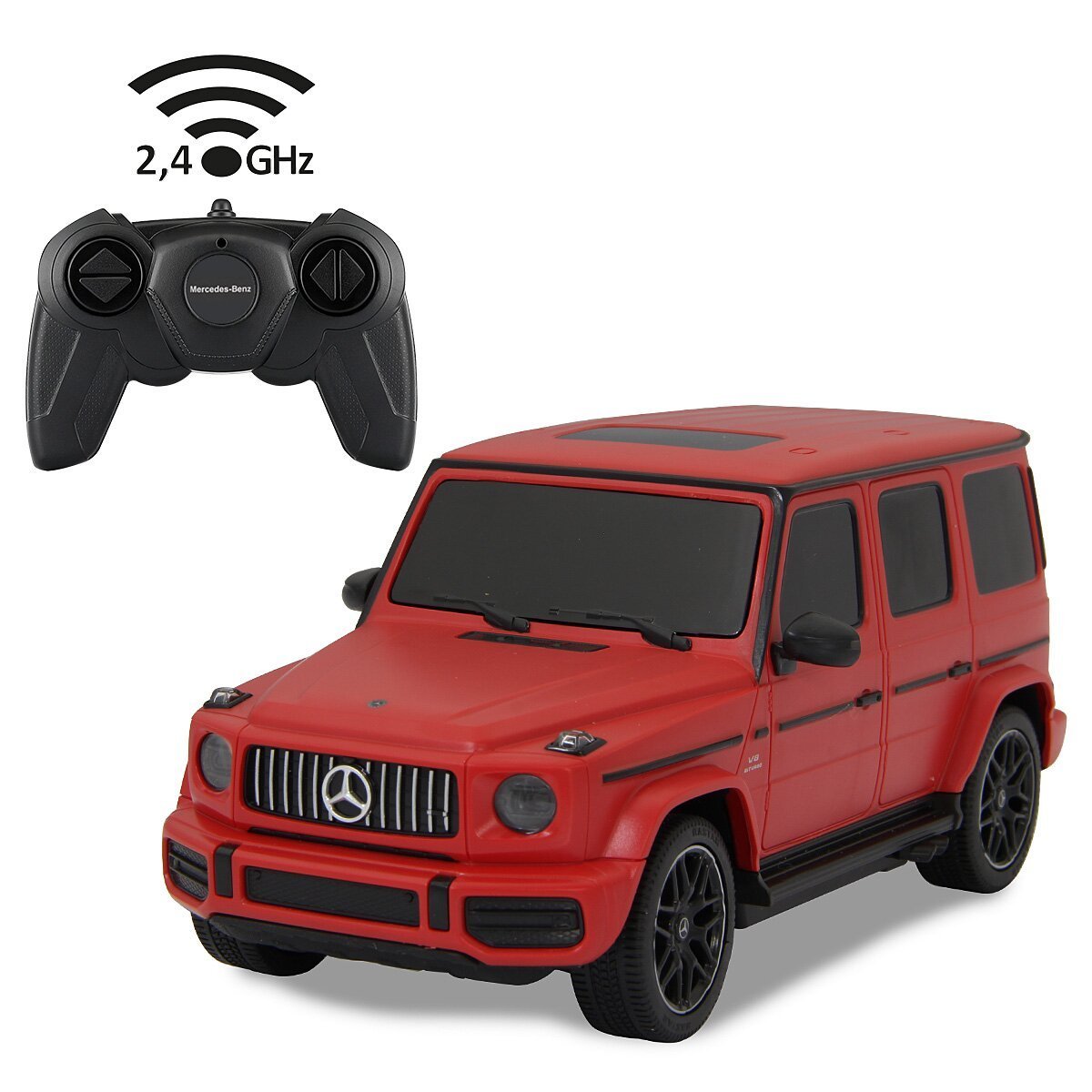 JAMARA Mercedes-AMG G63 1:24 rot 2,4GHz ab 6 Jahren JAMARA Mercedes-AMG G63 1:24 rot 2,4GHz ab 6 Jahren