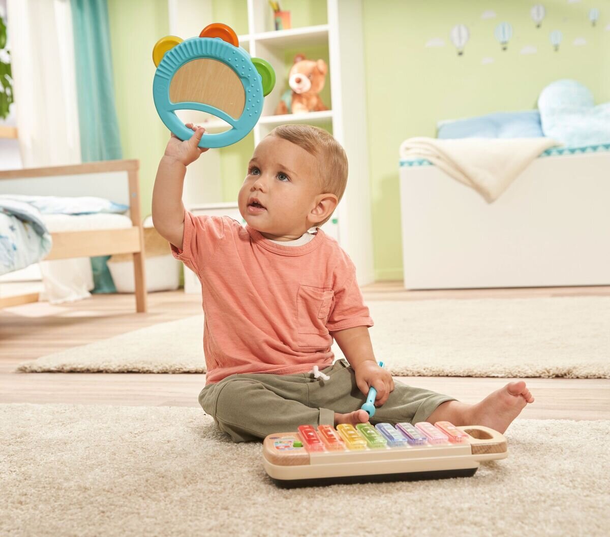VTech Interaktives Holz-Xylofon mit Tamburin VTech Interaktives Holz-Xylofon mit Tamburin
