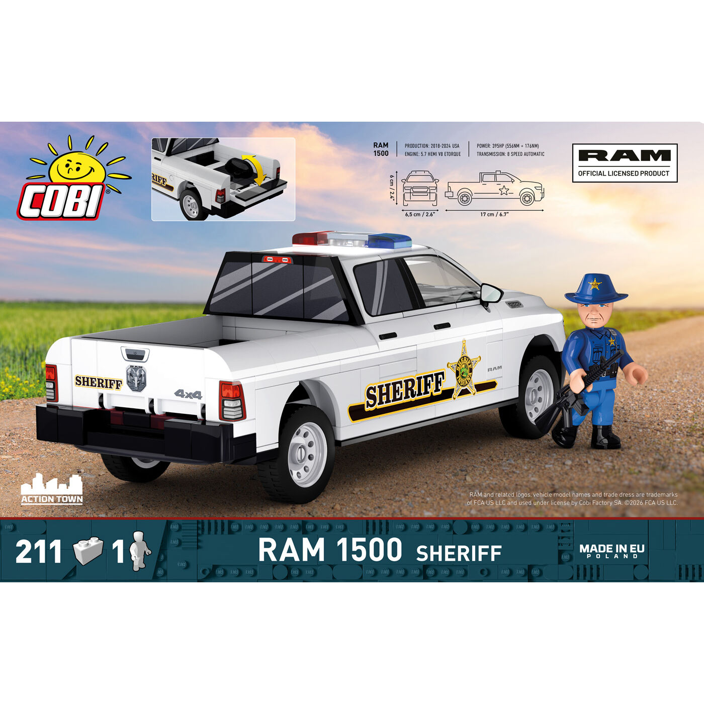 COBI 24658 - RAM 1500 Sheriff Maßstabb 1:35) - Bild 4 COBI 24658 - RAM 1500 Sheriff Maßstabb 1:35) - Bild 4
