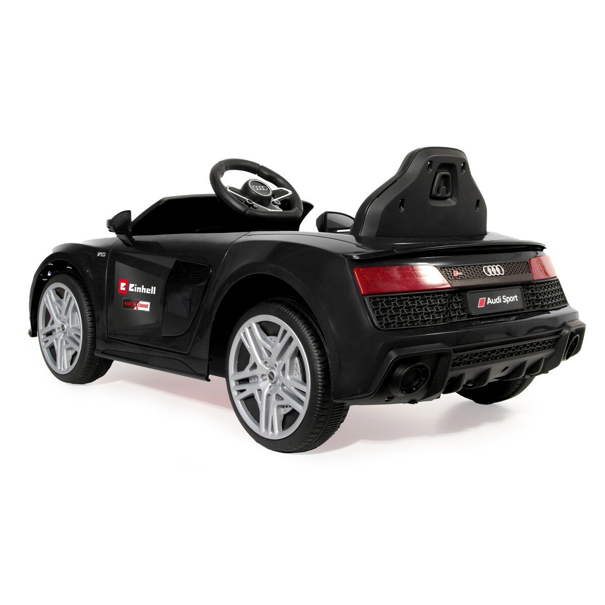 JAMARA Ride-on Audi R8 Spyder 18V schwarz Einhell Power X-Change inkl. Starter Set ab 3 Jahren