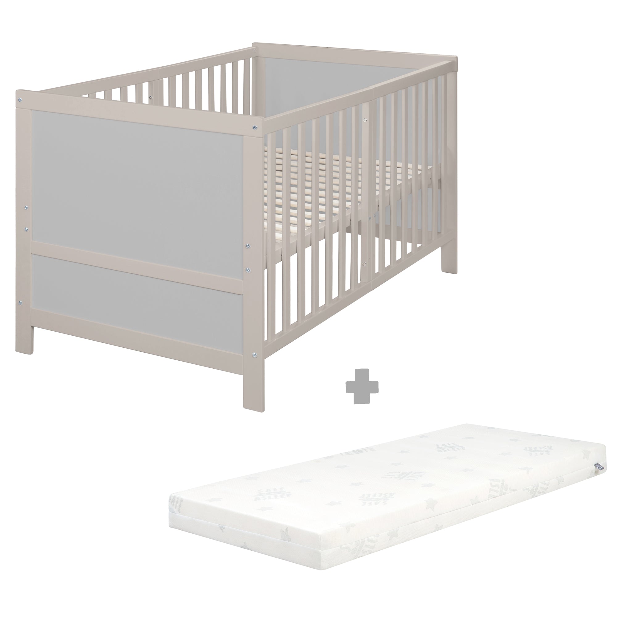 Roba 0194NG Kombi-Kinderbett 70x140 cm natur-grau – Komplettbettsets & Einzelbetten - Bild 15 Roba 0194NG Kombi-Kinderbett 70x140 cm natur-grau – Komplettbettsets & Einzelbetten - Produktbild 15