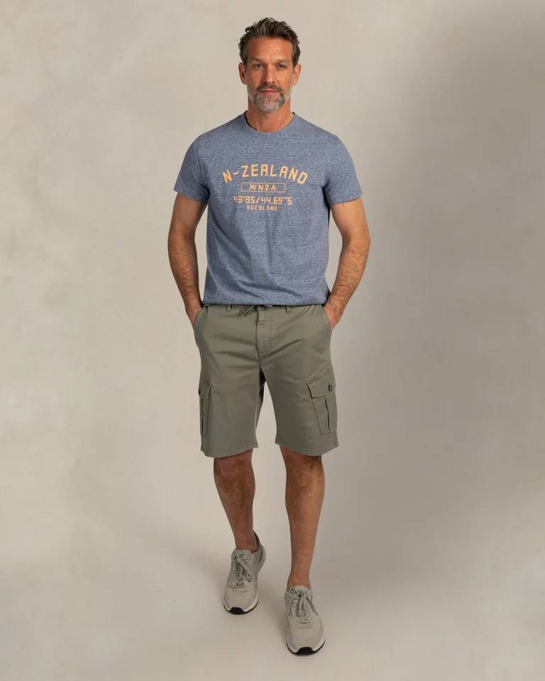 NZA 26CN720NM T-Shirt - Dunkelblau / Print - Bild 3 NZA 26CN720NM T-Shirt - Dunkelblau / Print - Bild 3