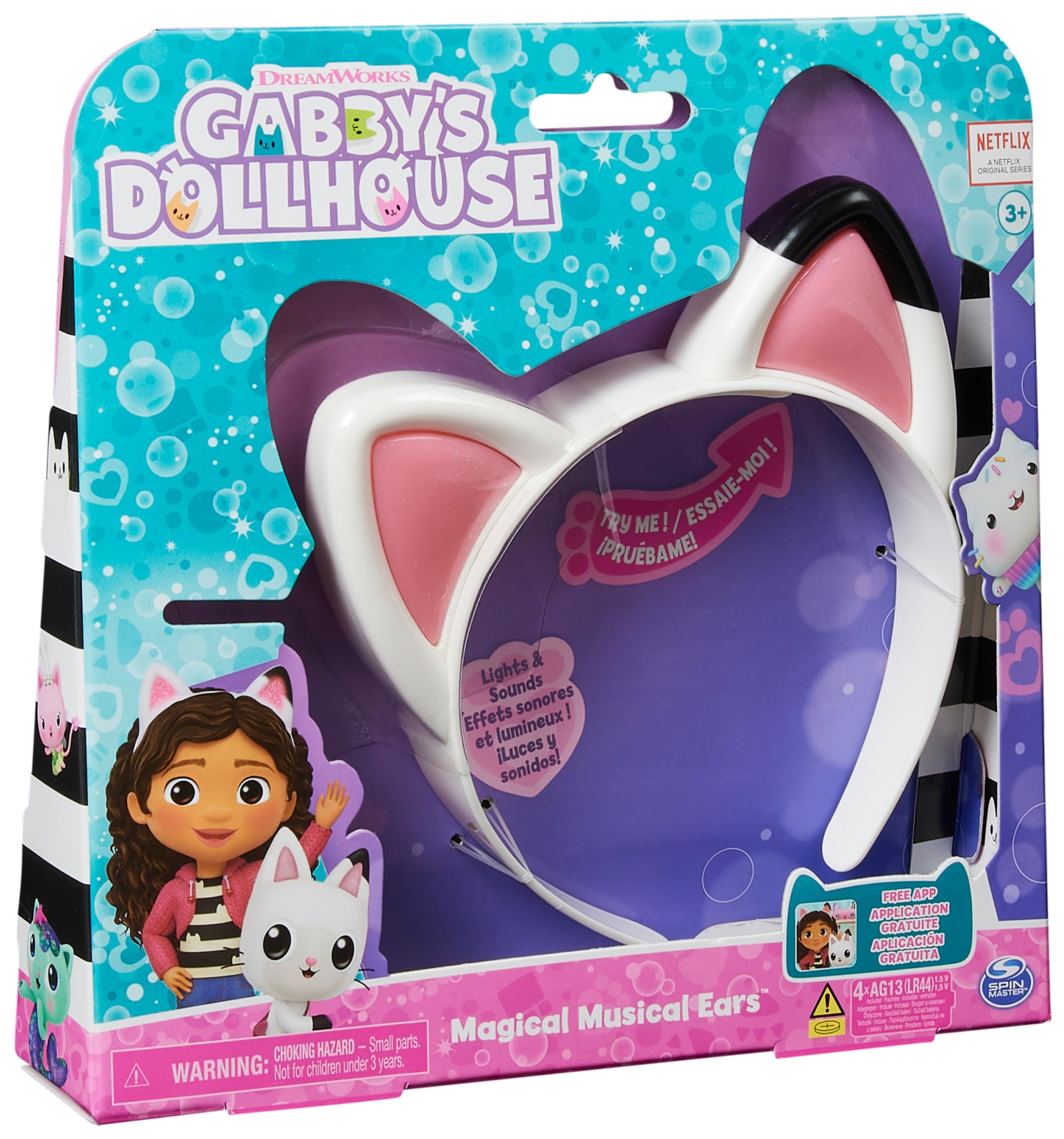 Spin, Master, Gabby‘s, Dollhouse, Magical, Musical, Cat, Ears, DE, Person, Gesicht, Kopf