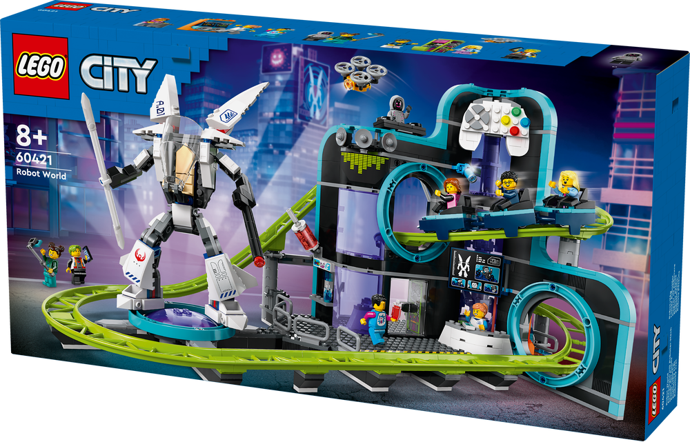 LEGO® City Achterbahn mit Roboter-Mech 60421 LEGO® City Achterbahn mit Roboter-Mech 60421