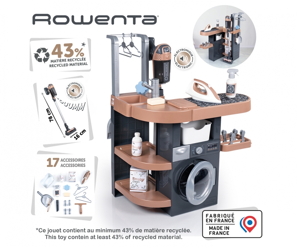 Smoby Smoby Rowenta Haushalts-Set Waschküche
